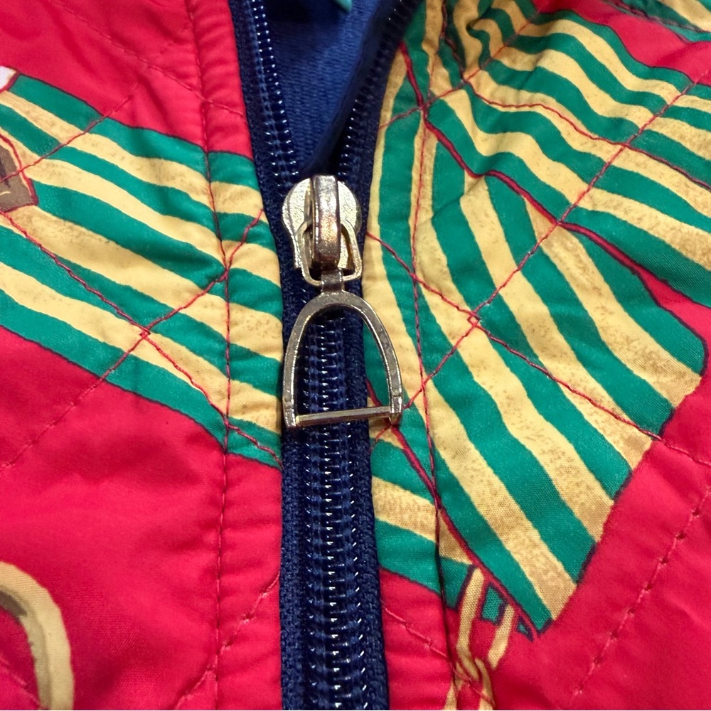 Lauren Ralph Lauren Equestrian Jacket Stirrup Zip‎ Cotton Blend 2X Preppy Modern - Picture 2 of 8